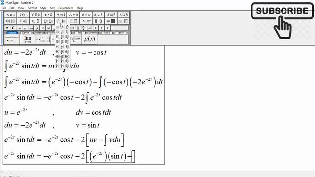 Integration by Parts: Integral of e^(-2t) sin t dt смотреть онлайн