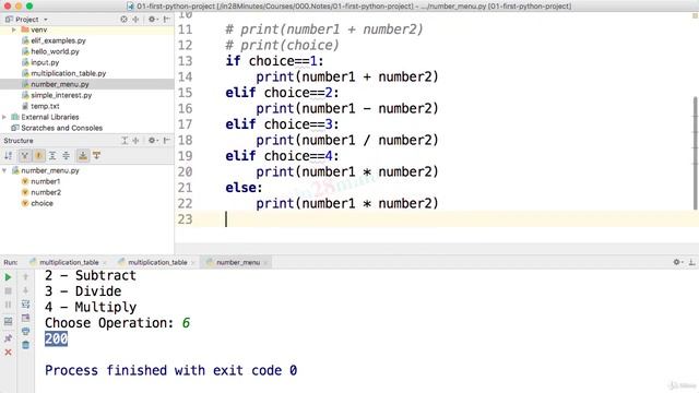 (Learn Programming With Python) 51-Step 11-if, else and elif-Menu Exercise-Part 2 смотреть онлайн