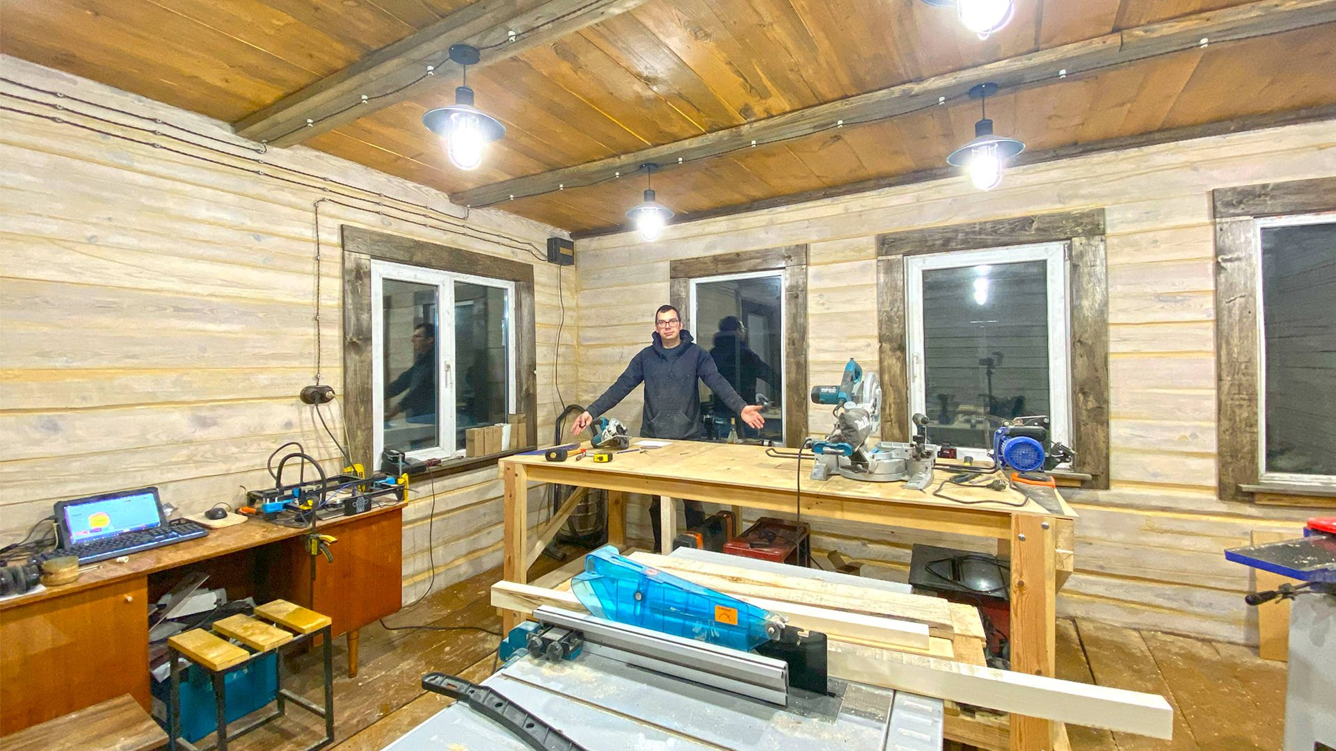 Многие ждали этот момент – сделал верстак в мастерской и испытал его. Убираю новогодние украшения смотреть онлайн