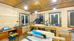 Многие ждали этот момент – сделал верстак в мастерской и испытал его. Убираю новогодние украшения