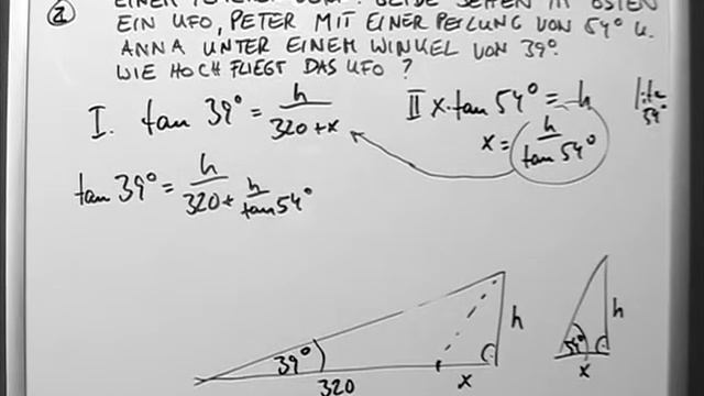 Textaufgabe Gleichungssystem mit Tangens statt Sinussatz смотреть онлайн