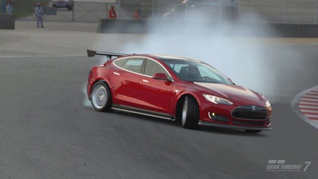 Tesla Model S Drift At Laguna Seca #tesla #elonmusk #drift #japan #usa #jdm