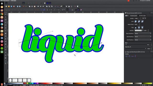 Inkscape Tutorial: Vector Liquid Text смотреть онлайн