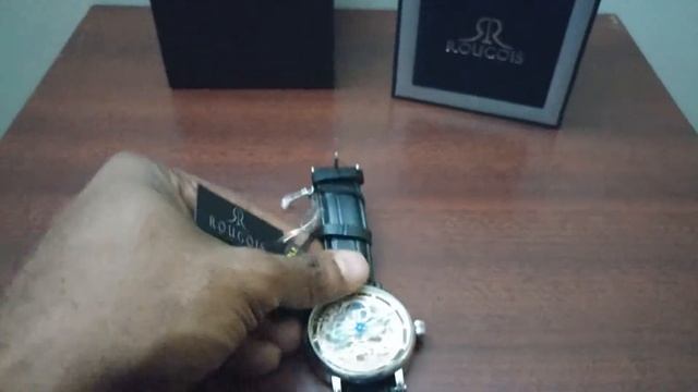 Rougois Skeleton Automatic Dual Time Zone Watch (RGSA47) смотреть онлайн