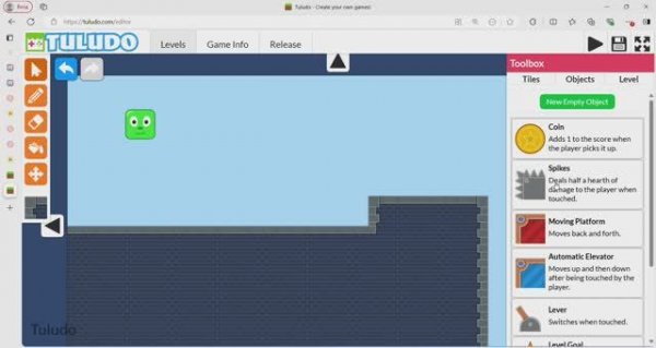 Tuludo - Create your own games! Рычаг.