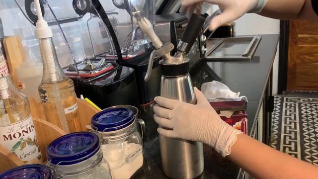 Cafe Vlog #252 | How to make cream for frappe drinks? | yummy recipe | Everyone can make it | смотреть онлайн