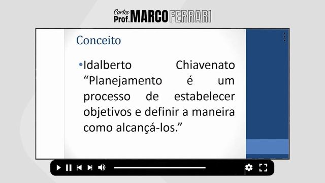 [CORTES DO PROF. MARCO FERRARI] - Planejamento - Conceitos Iniciais смотреть онлайн