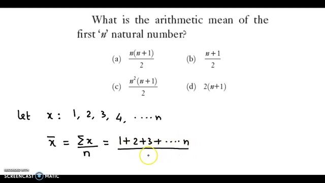 Central Tendency - What is the AM of the first n natural numbers - CA Foundation смотреть онлайн