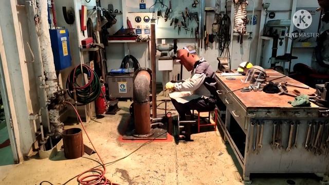 #Pipe Fitting & Welding of Nominal size 200A #Seaman's vlog смотреть онлайн