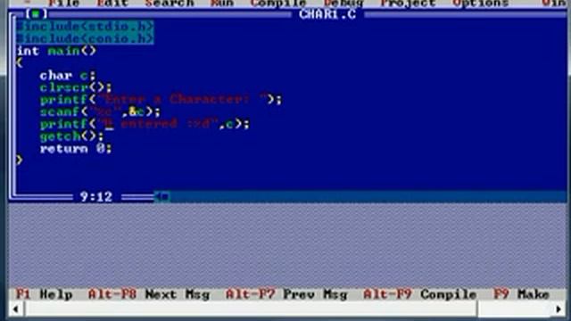 C Programming Tutorial 12 scanf printf char data types смотреть онлайн