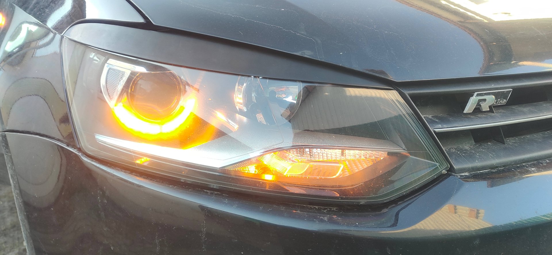 Установка БИ Лед модулей в Фару VW polo . смотреть онлайн