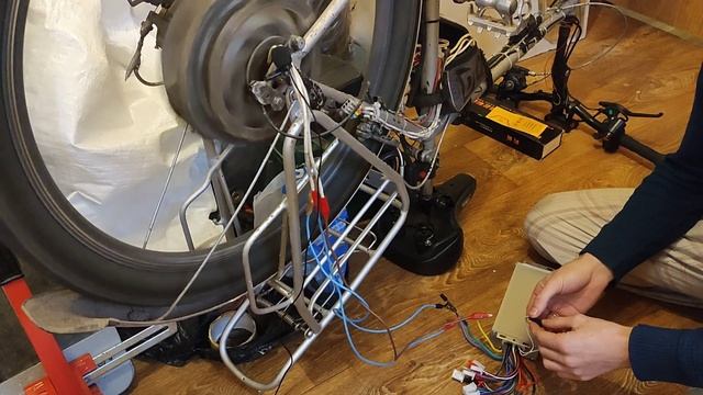 ШУМ в мотор колесе электро велосипеда