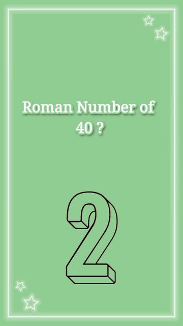 Roman Number of 40 ?  || gk #gkquiz #gkinenglish #gk смотреть онлайн