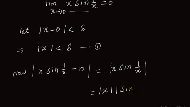limit of xsin(1/x) as x approaches to 0 смотреть онлайн