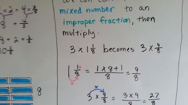Grade 4 Math 8.4c (#81), Two Ways to Multiply Mixed Number by Whole Number смотреть онлайн