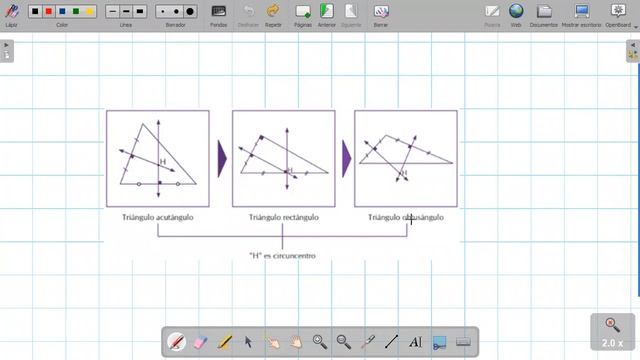 GEOMETRIA 1° SEMANA 18 - UBICACIÓN DEL CIRCUNCENTRO смотреть онлайн