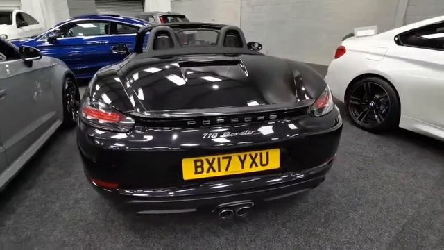 2017 Black Porsche 718 Boxster S смотреть онлайн