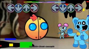 FNF Geometry Dash 2.2 vs new Smiling Critters Sings Sliced Song | FNF Fire In The Hole Mods