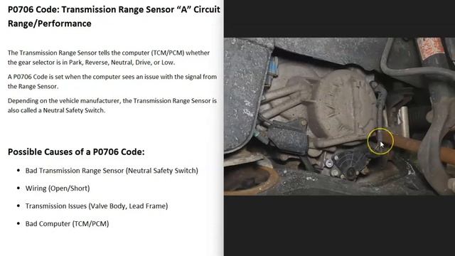 Causes and Fixes P0706 Code: Transmission Range Sensor “A” Circuit Range/Performance смотреть онлайн
