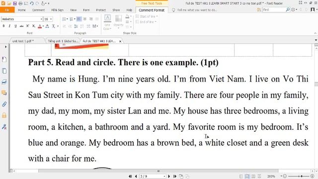 Tiếng Anh Lớp 3 I Learn Smart Start (Giải đề Thi Học Kì 1) Năm Học 2022-2023 смотреть онлайн