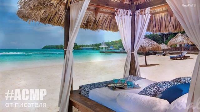 АСМР Медитация для снятия тревоги ASMR близкий нежный шепот, релакс под музыку и звуки прибоя смотреть онлайн