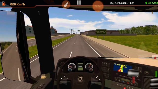 MERCEDES ACTROS Acceleration and speed test in World Truck Driving Simulator смотреть онлайн