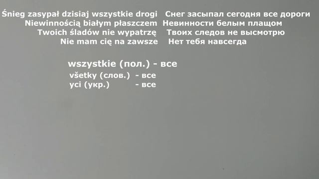 Сравнение русского и польского на примере одной песни смотреть онлайн