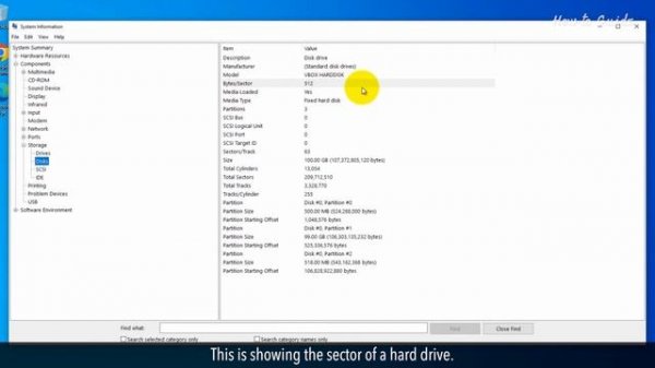How to find Hard Disk sector size in Windows :Tutorial