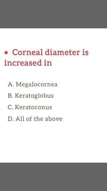 Corneal diameter is increased in .. Optometry fans смотреть онлайн