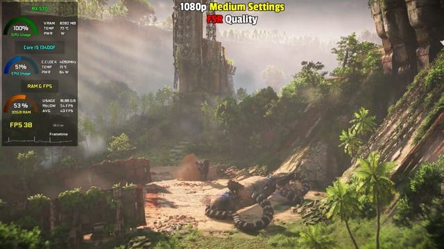 Horizon Forbidden West : RX 570 - 1080p All Settings + FSR смотреть онлайн