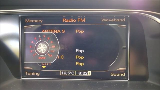 Audi A4 B8 - climate control menu time adaptation - prilagoditev prikaza nastavitve klime смотреть онлайн