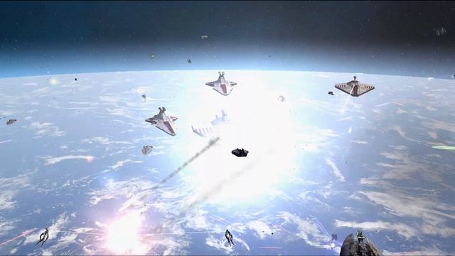AI Clone Wars Space Battle of Kamino - Star Wars: Empire At War Remake смотреть онлайн