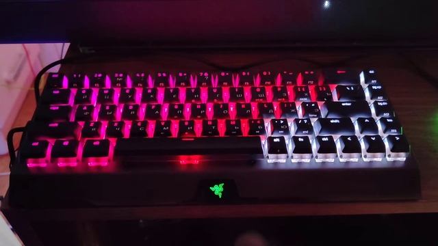 Razer BlackWidow V3 Mini HyperSpeed Phantom Edition пример подсветки смотреть онлайн