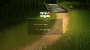 Mini Ninjas: Main Menu / Settings / Controls / Credits