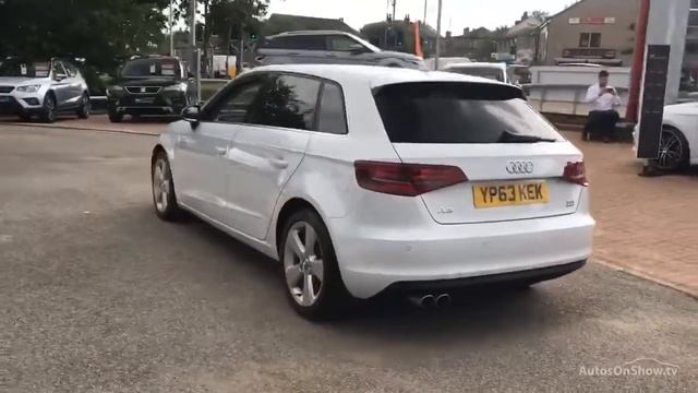 YP63KEK AUDI A3 SPORTBACK TDI QUATTRO SPORT WHITE 2013, Huddersfield Seat смотреть онлайн