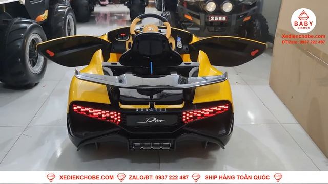 Xe ô tô điện trẻ em Bugatti Divo HL 338 bản quyền được cấp phép sản xuất, 1-5 tuổi |Baby diamon смотреть онлайн