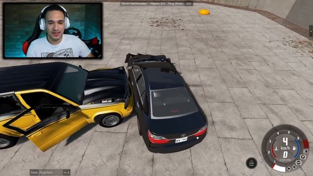 BATALHA de CARROS no CAMPO MINADO! BeamNG.drive смотреть онлайн