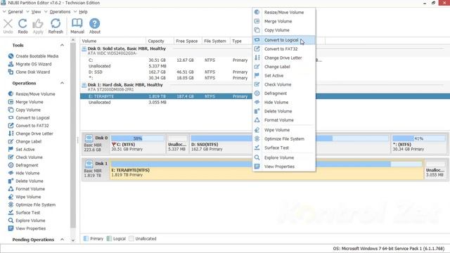 NIUBI Partition Editor 7 User Interface RePack ( Partisi & Hardisk Manajemen) смотреть онлайн