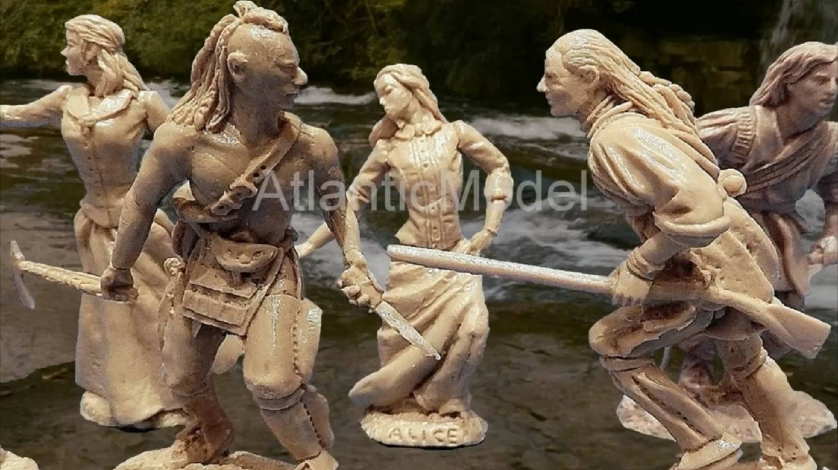 солдатики Barzso 6 фигур Герои романа Последний из Могикан смотреть онлайн