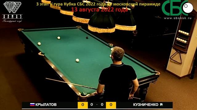 Крылатов-Кузниченко. 3 этап V тура Кубка СБС 2022 года по московской пирамиде смотреть онлайн