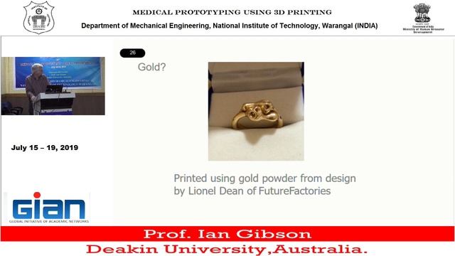 GIAN Program- NIT Warangal Day 5 Prof. Ian Gibson session 3 смотреть онлайн
