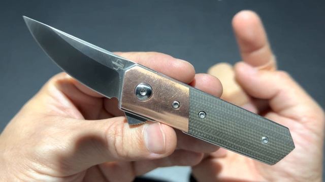 BOKER PLUS KWAIKEN STUBBY COPPER MICARTA / ยืม สั้นน่าเอ็นดู