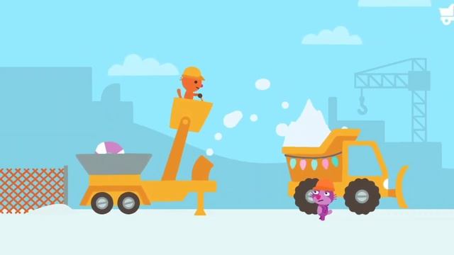 Sago Mini Trucks and Diggers, Cranes and Bulldozers - Game For Kids смотреть онлайн
