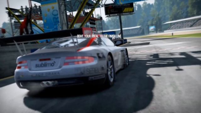 Need for Speed: Shift 2 - Unleashed: Aston Martin Racing DBR9 GT1 vs Lamborghini Murcielago R-SV GT смотреть онлайн