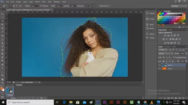 HOW TO CUT OUT HAIR IN PHOTOSHOP l EASY STEPS смотреть онлайн