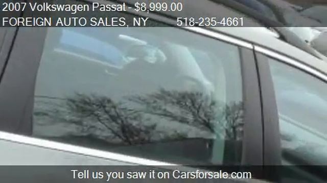 2007 Volkswagen Passat 2.0 TURBO - for sale in TROY, NY 1218 смотреть онлайн
