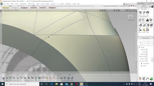 Modelagem 3D - VW Up! Alias Studio 3D model - 03 смотреть онлайн
