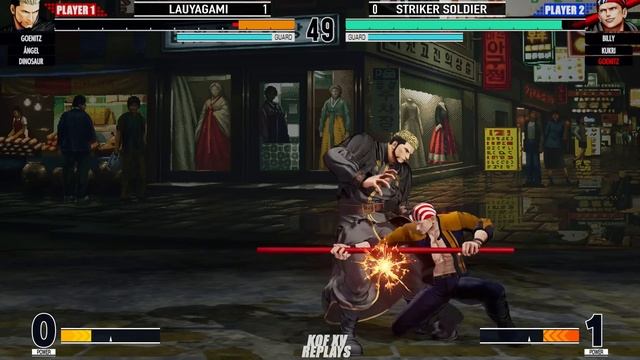 KOF XV 🔥 Lauyagami (Goenitz/Ángel/Dinosaur) vs Striker Soldier (Goenitz/Billy/Kukri) смотреть онлайн