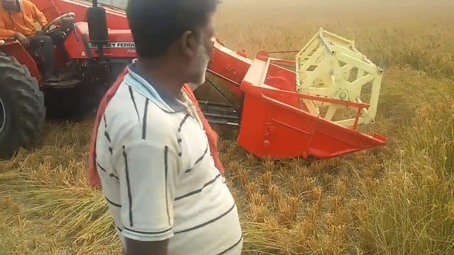 Mini Harvester Machine on MF 9500 58HP смотреть онлайн