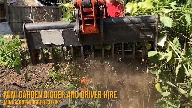 Mini Garden Digger and Driver Hire - Showcase Video смотреть онлайн